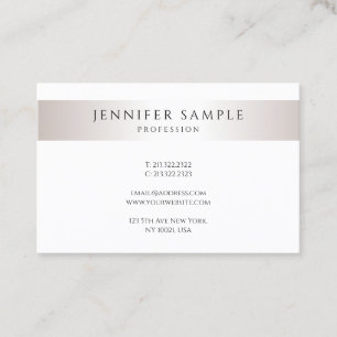 Personalised Modern Minimalistic Elegant Template Business Card