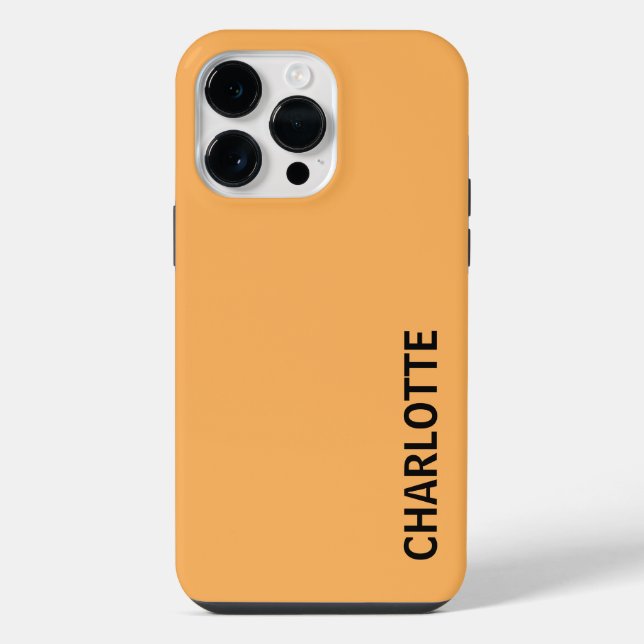 Personalised Modern Name iPhone Case (Back)