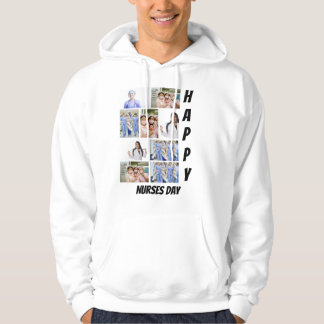 Personalised Modern Nurses Day 9  Photo Collage    Hoodie