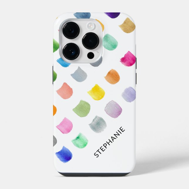 Personalised Modern Pattern iPhone Case (Back)