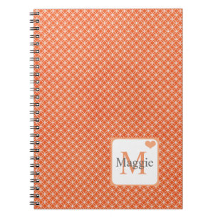 Personalised Modern Peach Design  Notebook