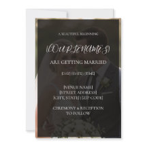 Personalised Modern Photo Overlay Wedding