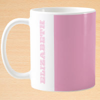 Personalised Modern Pink Block Name