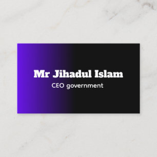 Personalised Modern Professional Business Card