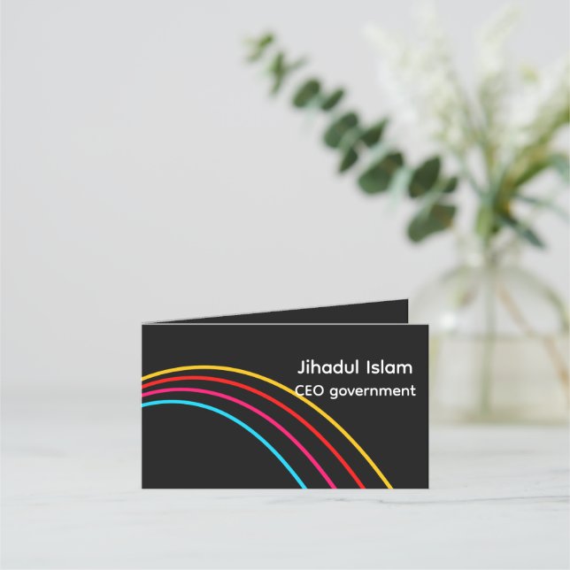 Personalised Modern Professional Business Card  (Front)