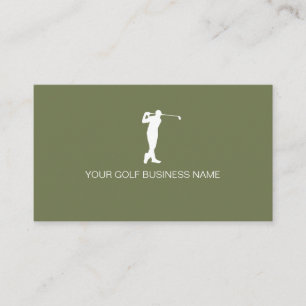 Personalised Modern Professional Golf Business Card