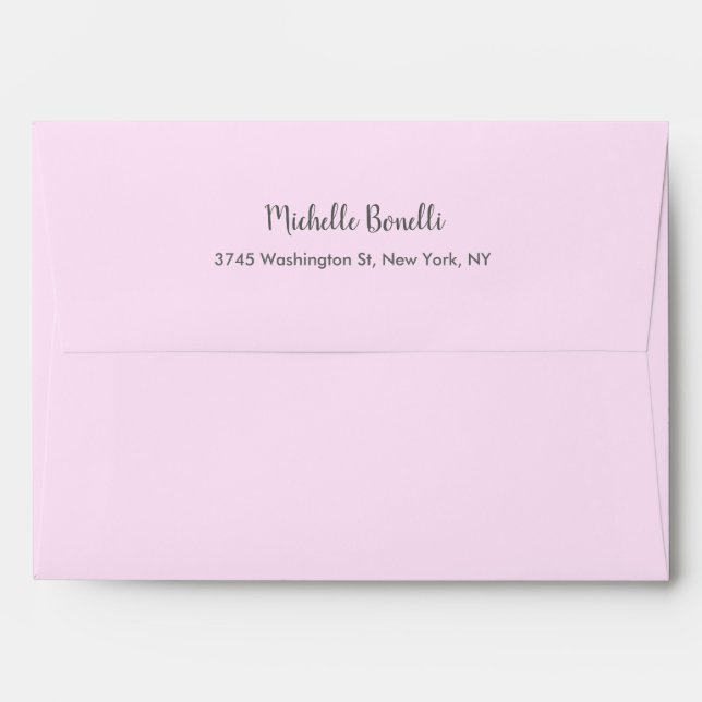 Personalised Modern Professional Plain Handwriting Envelope (Back (Top Flap))