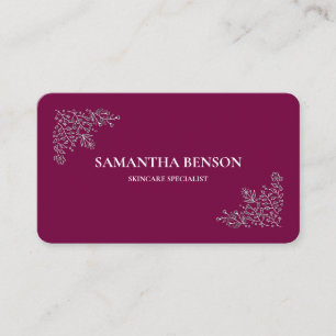 Personalised Modern Professional Skincare Business Card