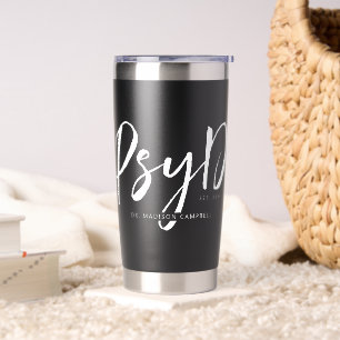Personalised Modern PsyD Doctor of Psychology Insulated Tumbler