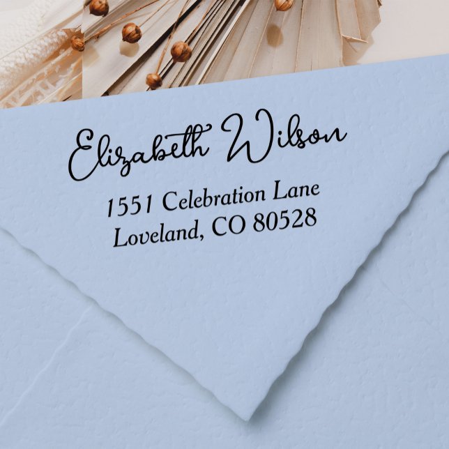 Personalised Modern Return Address Self-inking Self-inking Stamp (Creator Uploaded)