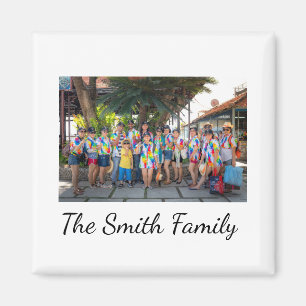 Personalised Modern Simple Reunion Photo Magnet