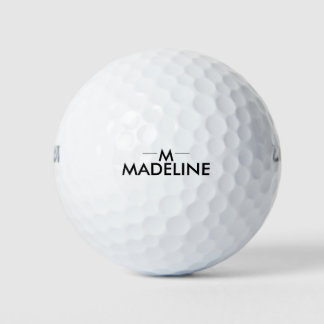 Personalised Modern Stylish Trendy Golf Balls