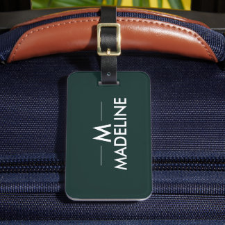 Personalised Modern Stylish Trendy Luggage Tag