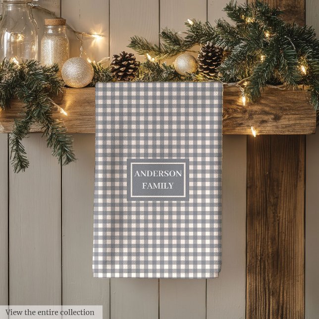 Personalised Modern Towel Trendy Coral Grey Style (Personalized Modern Towel Trendy Coral Grey Style)