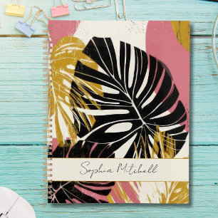 Personalised Modern Tropical Boho Monstera Planner