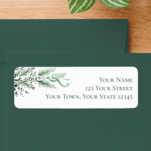 Personalised Modern Unique Greenery Return Address