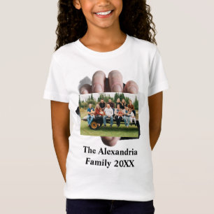 Personalised Modern vintage family photo template  T-Shirt