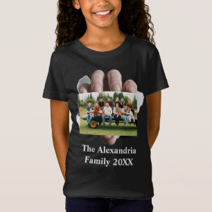 Personalised Modern vintage family photo template T-Shirt
