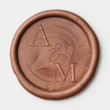Personalised modern wax seal, wedding custom seal