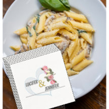 Personalised modern Wedding Napkins