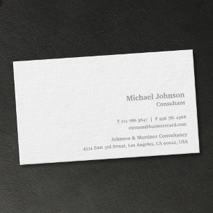 Personalised Modern White Squares Premium Thick Business Card