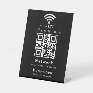Personalised Modern WiFi Sign