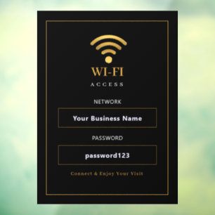 Personalised Modern WiFi Sign