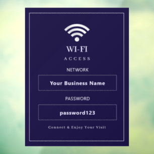 Personalised Modern WiFi Sign
