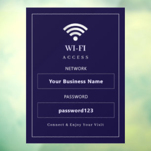 Personalised Modern WiFi Sign