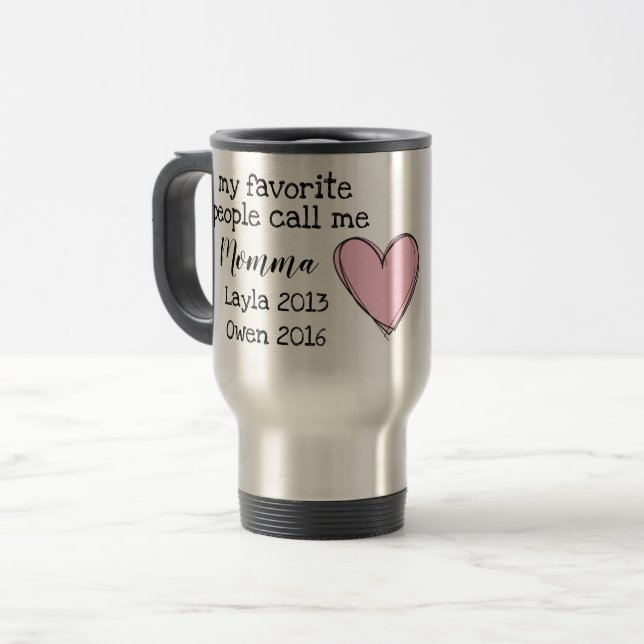 personalised momma mug with names (Front Left)