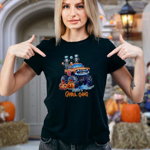 Personalised Moms Ghoul Gang Halloween  T-Shirt
