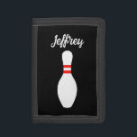 Personalised money wallet with bowling pin design<br><div class="desc">Personalised money wallet with bowling pin design.</div>