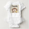 Personalised Monkey Infant Creeper, White
