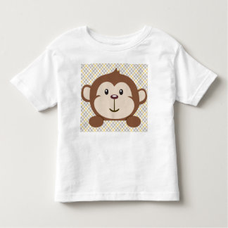 Personalised Monkey Toddler T-Shirt, White Toddler T-Shirt