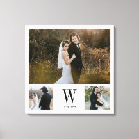 Personalised Monogram 3 Photo Collage