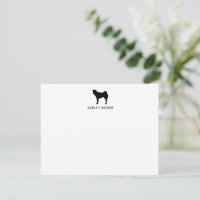 Personalised Monogram Akita Dog Black and White 