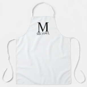 Personalised Monogram and Name Apron