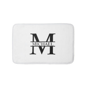 Personalised Monogram and Name Bath Mat