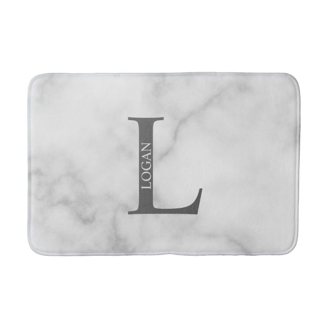 Personalised Monogram and Name Bathroom Mat (Front)