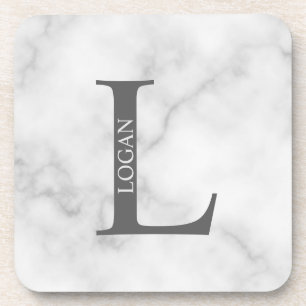 Personalised Monogram and Name Beverage Coaster