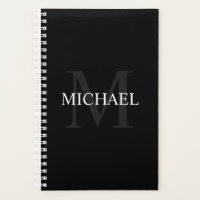 Personalised Monogram and Name Black
