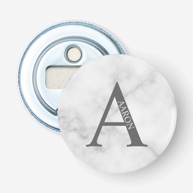 Personalised Monogram and Name Bottle Opener (Front)