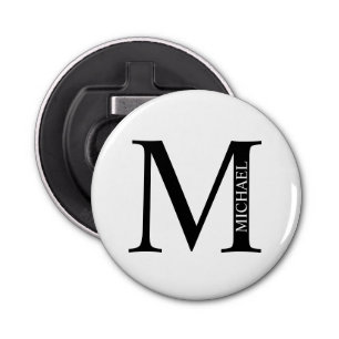 Personalised Monogram and Name Bottle Opener