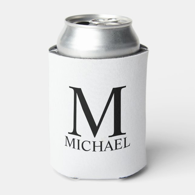 Personalised Monogram and Name Can Cooler (Can Front)