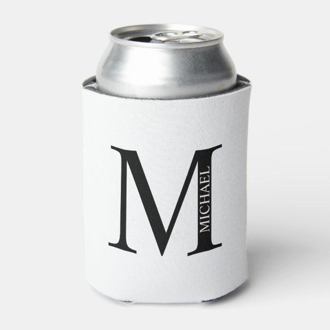 Personalised Monogram and Name Can Cooler (Can Front)