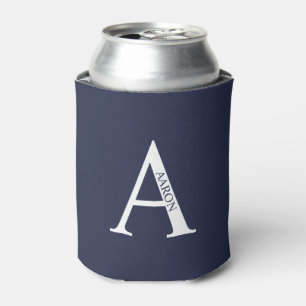 Personalised Monogram and Name Can Cooler