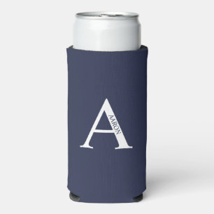 Personalised Monogram and Name Can Cooler