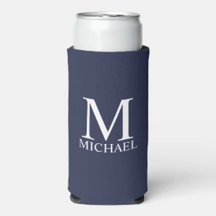 Personalised Monogram and Name Can Cooler