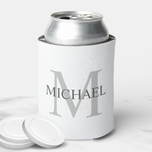 Personalised Monogram and Name Can Cooler
