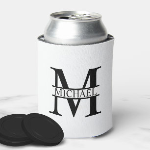 Personalised Monogram and Name Can Cooler